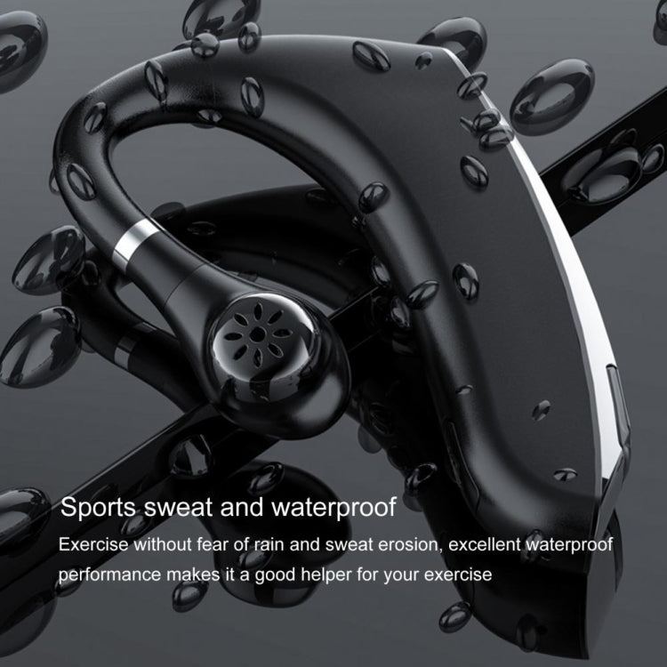 Écouteurs Bluetooth 5.0 universels DS800, style sport, sans fil, avec boîtier de chargement (noir et rouge)